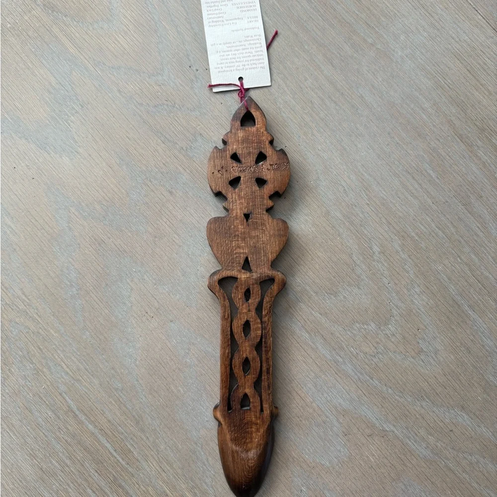 Handcrafted Wooden Love Spoon Wall Decor
